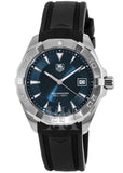  Shop Authentic Tag Heuer Aquaracer Quartz Blue Dial Black Rubber Strap Watch for Men - WAY1112.FT8021 - Luxxuri