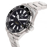  Shop Authentic Tag Heuer Aquaracer Black Dial Silver Steel Strap Watch for Men - WAY111A.BA0928 - Luxxuri