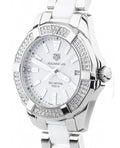  Shop Authentic Tag Heuer Aquaracer Diamonds White Dial Two Tone Steel Strap Watch for Women - WAY131F.BA0914 - Luxxuri