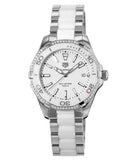  Shop Authentic Tag Heuer Aquaracer Diamonds White Dial Two Tone Steel Strap Watch for Women - WAY131H.BA0914 - Luxxuri
