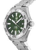  Shop Authentic Tag Heuer Aquaracer Calibre 5 Automatic Green Dial Silver Steel Strap Watch for Men - WAY2015.BA0927 - Luxxuri