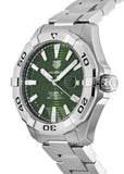  Shop Authentic Tag Heuer Aquaracer Calibre 5 Automatic Green Dial Silver Steel Strap Watch for Men - WAY2015.BA0927 - Luxxuri