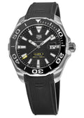  Shop Authentic Tag Heuer Aquaracer Calibre 5 Automatic Black Dial Black Rubber Strap Watch for Men - WAY201A.FT6142 - Luxxuri