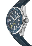  Shop Authentic Tag Heuer Aquaracer Calibre 5 Automatic Blue Dial Blue Rubber Strap Watch for Men - WAY201B.FT6150 - Luxxuri