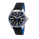  Shop Authentic Tag Heuer Aquaracer Calibre 5 Automatic Black Dial Black Nylon Strap Watch for Men - WAY201C.FC6395 - Luxxuri