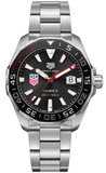  Shop Authentic Tag Heuer Aquaracer Automatic Match Timer Black Dial Silver Steel Strap Watch for Men - WAY201G.BA0927 - Luxxuri