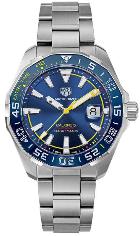  Shop Authentic Tag Heuer Aquaracer Caliber 5 Match Timer Shinji Kagawa Edition Blue Dial Silver Steel Strap Watch for Men - WAY201H.BA0927 - Luxxuri