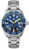  Shop Authentic Tag Heuer Aquaracer Caliber 5 Match Timer Shinji Kagawa Edition Blue Dial Silver Steel Strap Watch for Men - WAY201H.BA0927 - Luxxuri