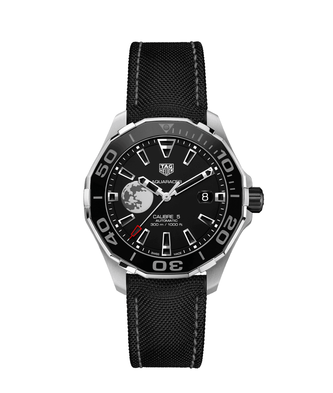  Shop Authentic Tag Heuer Aquaracer Moon Black Dial Watch for Men - WAY201J.FC6370 - Luxxuri