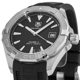  Shop Authentic Tag Heuer Aquaracer Automatic Caliber 5 Black Dial Black Rubber Strap Watch for Men - WAY2110.FT8021 - Luxxuri