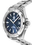  Shop Authentic Tag Heuer Aquaracer Automatic Blue Dial Silver Steel Strap Watch for Men - WAY2112.BA0928 - Luxxuri