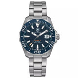  Shop Authentic Tag Heuer Aquaracer Calibre 5 Blue Dial Silver Steel Strap Watch for Men - WAY211C.BA0928 - Luxxuri
