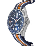  Shop Authentic Tag Heuer Formula 1 Quartz Blue Dial Two Tone NATO Strap Watch for Men - WAZ1010.FC8196 - Luxxuri