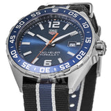  Shop Authentic Tag Heuer Formula 1 Quartz Blue Dial Two Tone NATO Strap Watch for Men - WAZ1010.FC8197 - Luxxuri