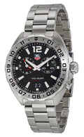 Tag Heuer Formula 1 Black Dial Silver Steel Strap Watch for Men - WAZ111A.BA0875