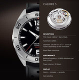  Shop Authentic Tag Heuer Formula 1 Automatic Black Dial Black Rubber Strap Watch for Men - WAZ2113.FT8023 - Luxxuri