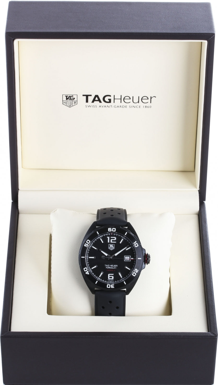  Shop Authentic Tag Heuer Formula 1 Automatic Black Dial Black Rubber Strap Watch for Men - WAZ2115.FT8023 - Luxxuri