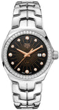  Shop Authentic Tag Heuer Link Quartz Diamonds Black Dial Silver Steel Strap Watch for Men - WBC131G.BA0649 - Luxxuri
