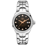  Shop Authentic Tag Heuer Link Quartz Diamonds Black Dial Silver Steel Strap Watch for Men - WBC131G.BA0649 - Luxxuri