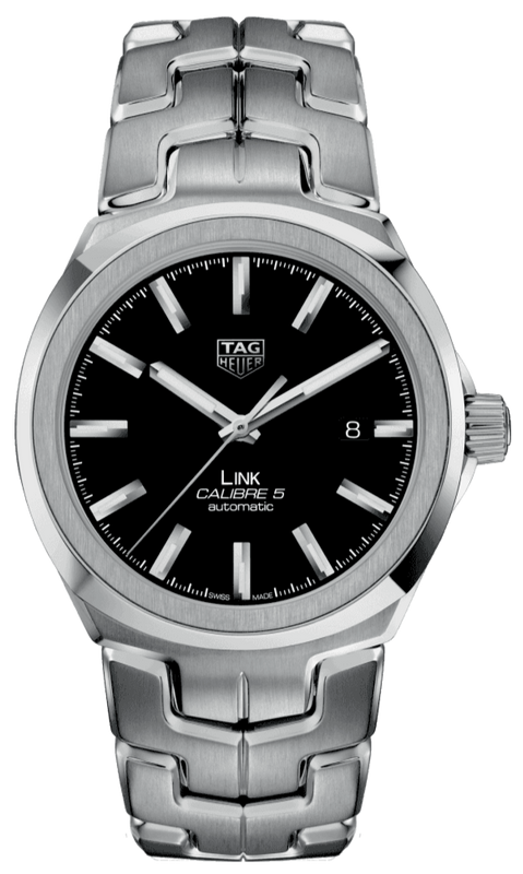  Shop Authentic Tag Heuer Link Quartz Black Dial Silver Steel Strap Watch for Women - WBC2110.BA0603 - Luxxuri