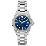  Shop Authentic Tag Heuer Aquaracer Quartz Blue Dial Silver Steel Strap Watch for Women - WBD1312.BA0740 - Luxxuri
