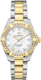  Shop Authentic Tag Heuer Aquaracer Diamonds Mother of Pearl Dial Two Tone Steel Strap Watch for Women - WBD1323.BB0320 - Luxxuri