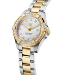  Shop Authentic Tag Heuer Aquaracer Diamonds Mother of Pearl Dial Two Tone Steel Strap Watch for Women - WBD1421.BB0321 - Luxxuri