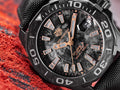 Tag Heuer Aquaracer Calibre 5 Black NATO Strap Carbon Dial Watch for Men - WBD218A.FC6445