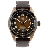  Shop Authentic Tag Heuer Autavia Brown Dial Brown Leather Strap Watch for Men - WBE5191.FC8276 - Luxxuri