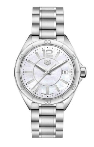  Shop Authentic Tag Heuer Formula 1 Mother of Pearl White Dial Silver Steel Strap Watch for Women - WBJ1318.BA0666 - Luxxuri