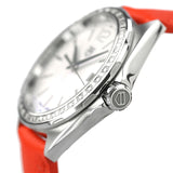 Shop Authentic Tag Heuer Formula 1 Quartz Diamonds Mother of Pearl Dial Orange Leather Strap Watch for Women - WBJ131A.FC8250 - Luxxuri