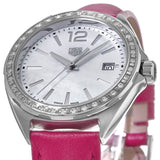  Shop Authentic Tag Heuer Formula 1 Quartz Mother of Pearl Dial Pink Leather Strap Watch for Women - WBJ131A.FC8252 - Luxxuri