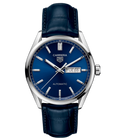  Shop Authentic Tag Heuer Carrera Day Date Blue Dial Blue Leather Strap Watch for Men - WBN2012.FC6502 - Luxxuri