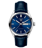  Shop Authentic Tag Heuer Carrera Day Date Blue Dial Blue Leather Strap Watch for Men - WBN2012.FC6502 - Luxxuri