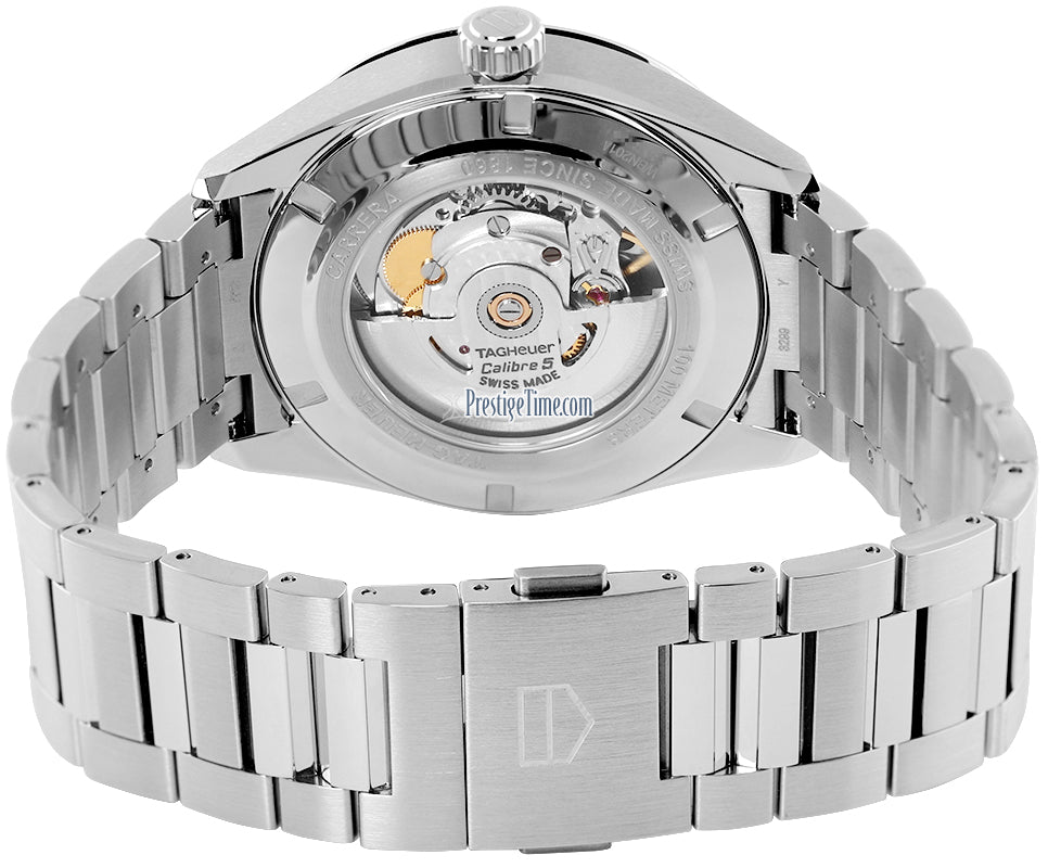  Shop Authentic Tag Heuer Carrera Twin Time Blue Dial Silver Steel Strap Watch for Men - WBN201A.BA0640 - Luxxuri