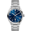  Shop Authentic Tag Heuer Carrera Twin Time Blue Dial Silver Steel Strap Watch for Men - WBN201A.BA0640 - Luxxuri