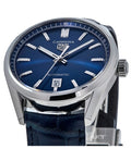  Shop Authentic Tag Heuer Carrera Date Blue Dial Blue Leather Strap Watch for Men - WBN2112.FC6504 - Luxxuri