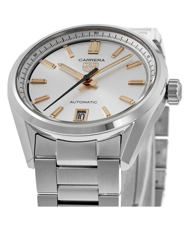  Shop Authentic Tag Heuer Carrera Date Silver Dial Silver Steel Strap Watch for Women - WBN2310.BA0001 - Luxxuri