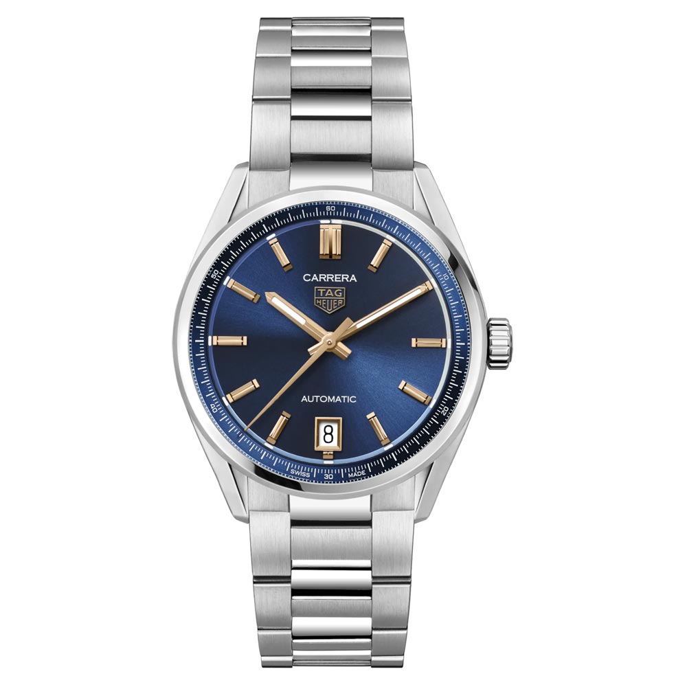  Shop Authentic Tag Heuer Carrera Date Blue Dial Silver Steel Strap Watch for Women - WBN2311.BA0001 - Luxxuri