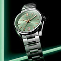  Shop Authentic Tag Heuer Carrera Date Automatic 18K Green Dial Silver Steel Strap Watch for Women - WBN2312.BA0001 - Luxxuri