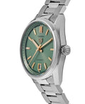  Shop Authentic Tag Heuer Carrera Date Automatic 18K Green Dial Silver Steel Strap Watch for Women - WBN2312.BA0001 - Luxxuri