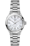 Shop Authentic Tag Heuer Carrera Mother of Pearl Dial Silver Steel Strap Watch for Women - WBN2410.BA0621 - Luxxuri