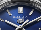  Shop Authentic Tag Heuer Carrera Diamonds Blue Dial Silver Steel Strap Watch for Women - WBN2413.BA0621 - Luxxuri