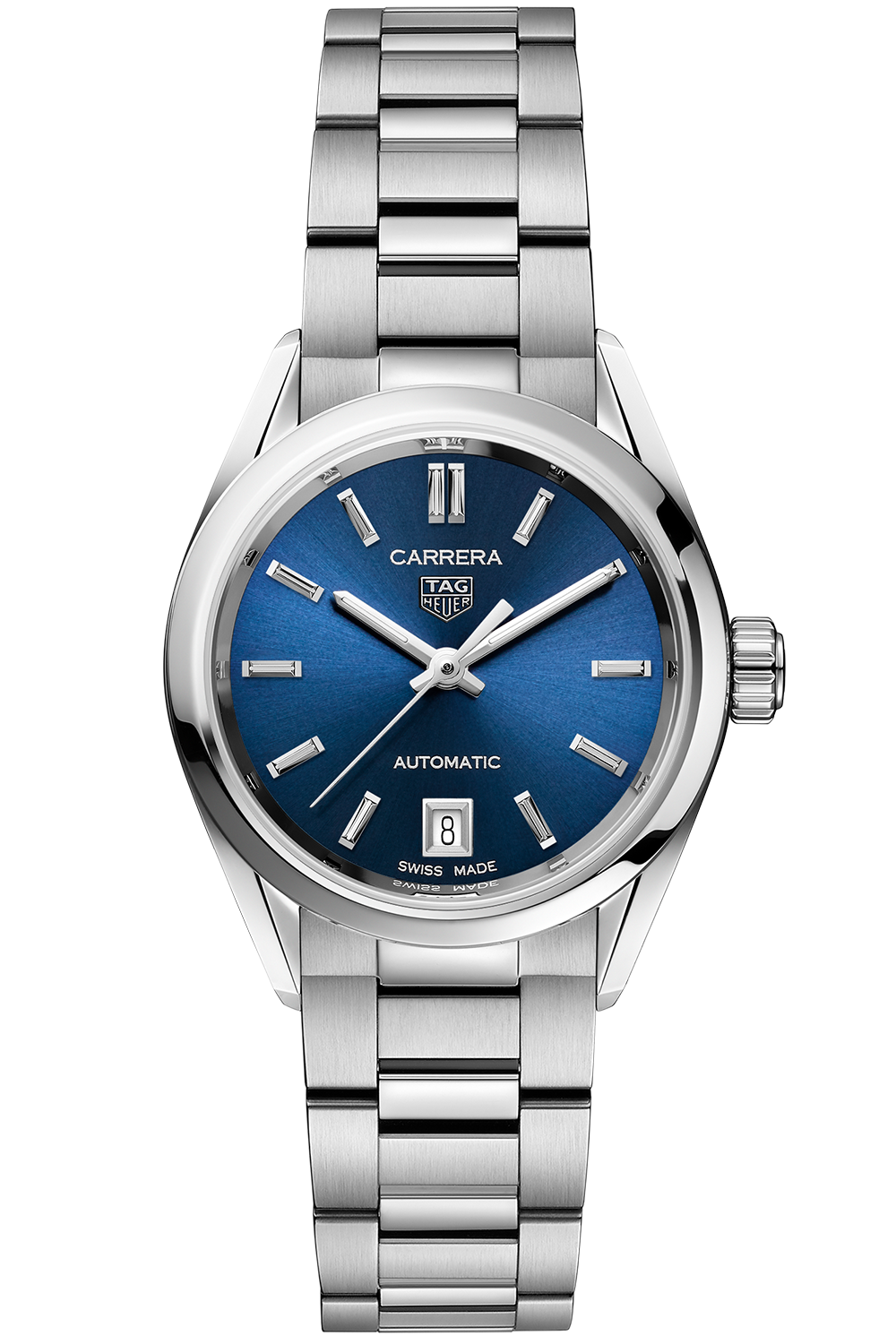  Shop Authentic Tag Heuer Carrera Blue Dial Silver Steel Strap Watch for Women - WBN2411.BA0621 - Luxxuri