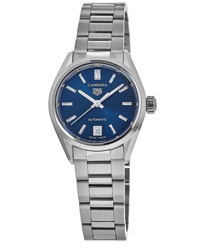  Shop Authentic Tag Heuer Carrera Blue Dial Silver Steel Strap Watch for Women - WBN2411.BA0621 - Luxxuri