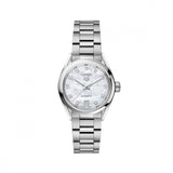  Shop Authentic Tag Heuer Carrera Diamonds Mother of Pearl Dial Silver Steel Strap Watch for Women - WBN2412.BA0621 - Luxxuri