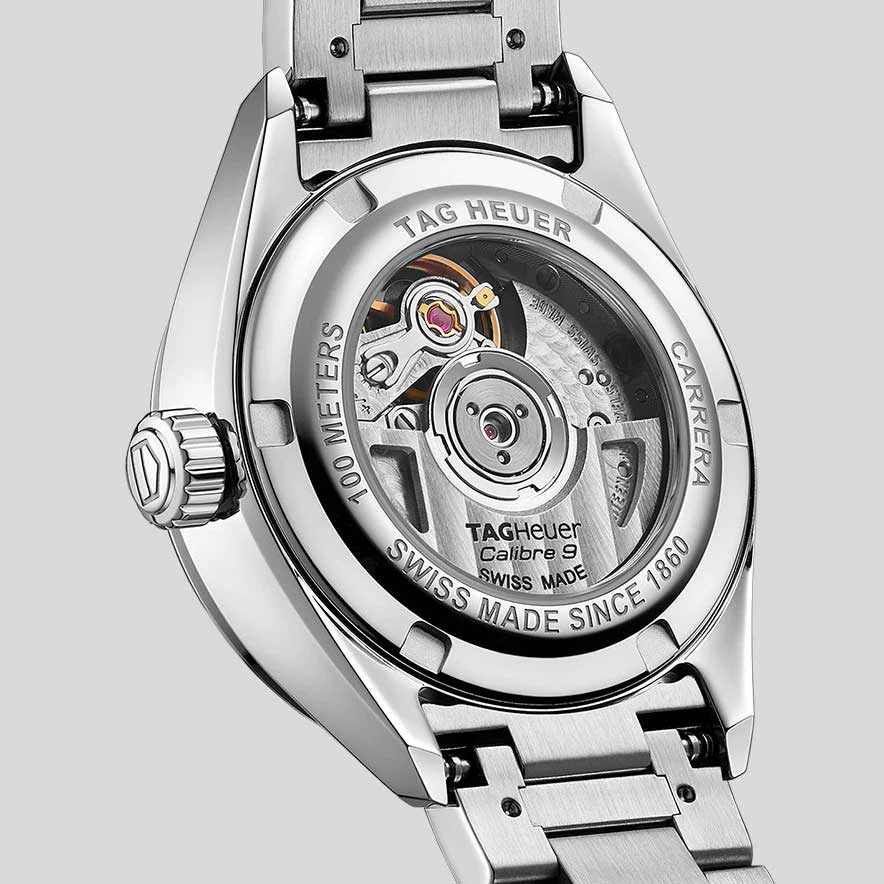  Shop Authentic Tag Heuer Carrera Diamonds Blue Dial Silver Steel Strap Watch for Women - WBN2413.BA0621 - Luxxuri