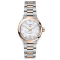  Shop Authentic Tag Heuer Carrera Date Automatic Mother of Pearl Dial Two Tone Steel Strap Watch for Women - WBN2450.BD0569 - Luxxuri