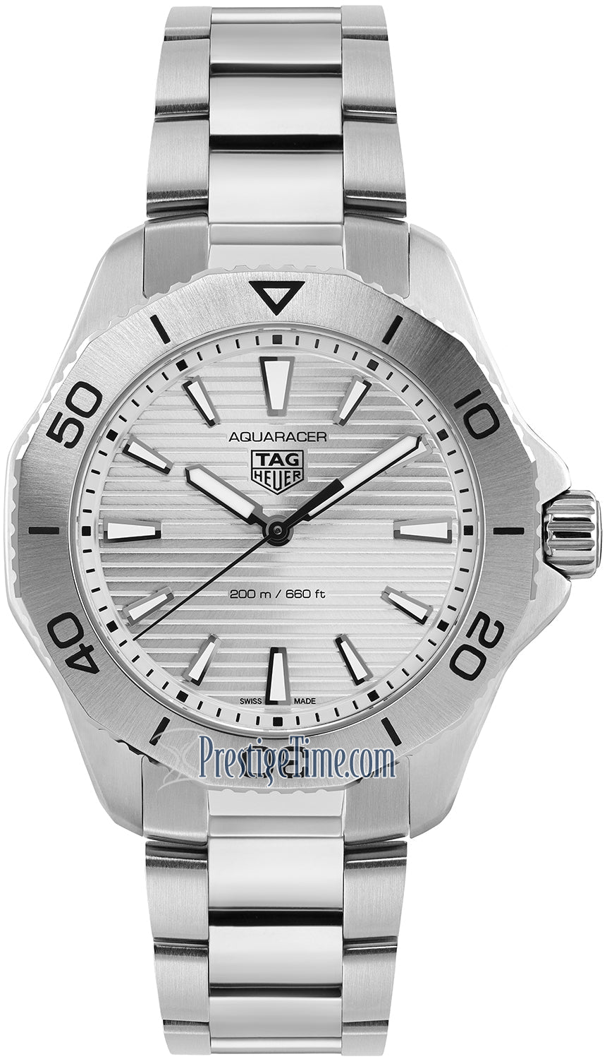  Shop Authentic Tag Heuer Aquaracer Professional 200 Quartz Silver Dial Silver Steel Strap Watch for Men - WBP1111.BA0627 - Luxxuri