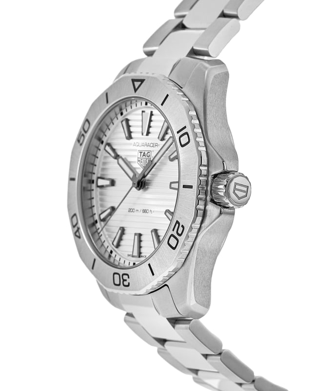  Shop Authentic Tag Heuer Aquaracer Professional 200 Quartz Silver Dial Silver Steel Strap Watch for Men - WBP1111.BA0627 - Luxxuri